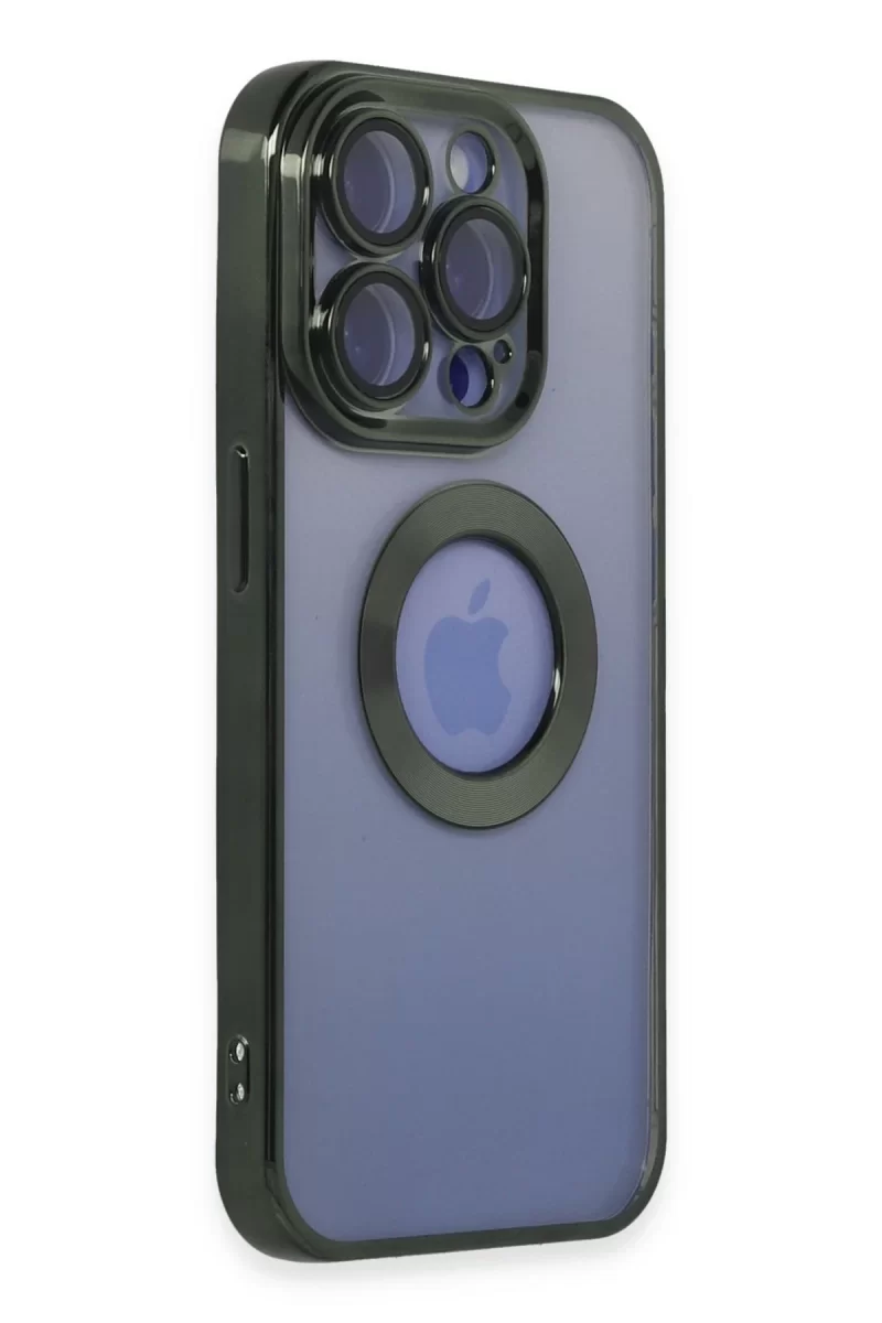 Newface Apple iPhone 15 Pro Max Kılıf Slot Silikon - Köknar Yeşili
