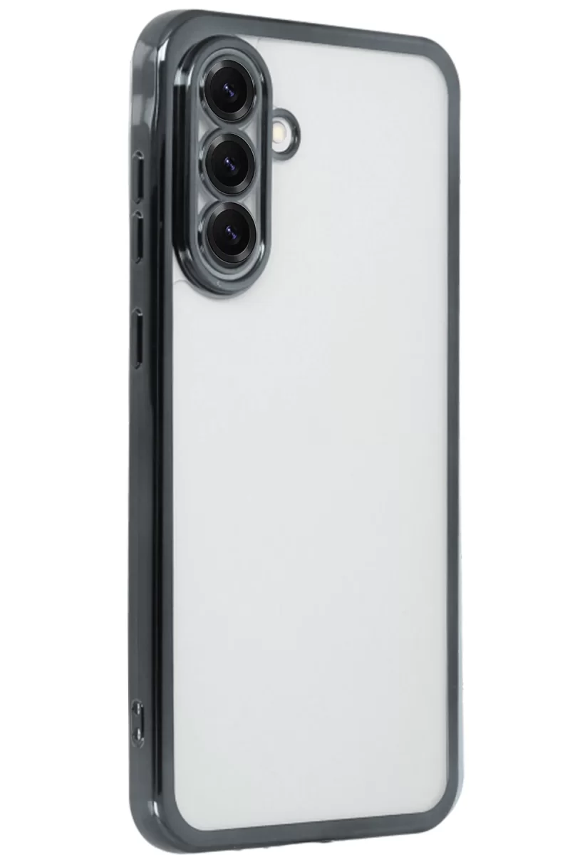 Newface Samsung Galaxy A56 Kılıf Razer Lensli Silikon - Siyah