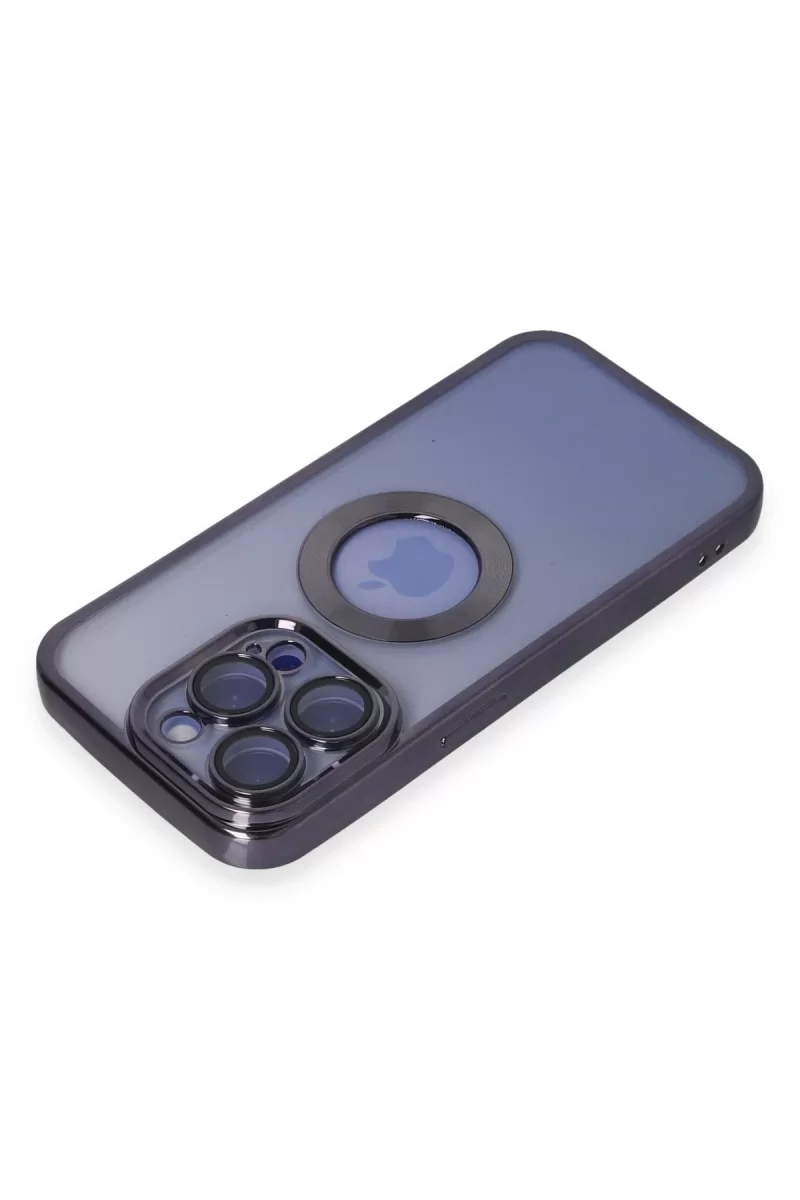 Newface Apple iPhone 15 Pro Max Kılıf Slot Silikon - Mor
