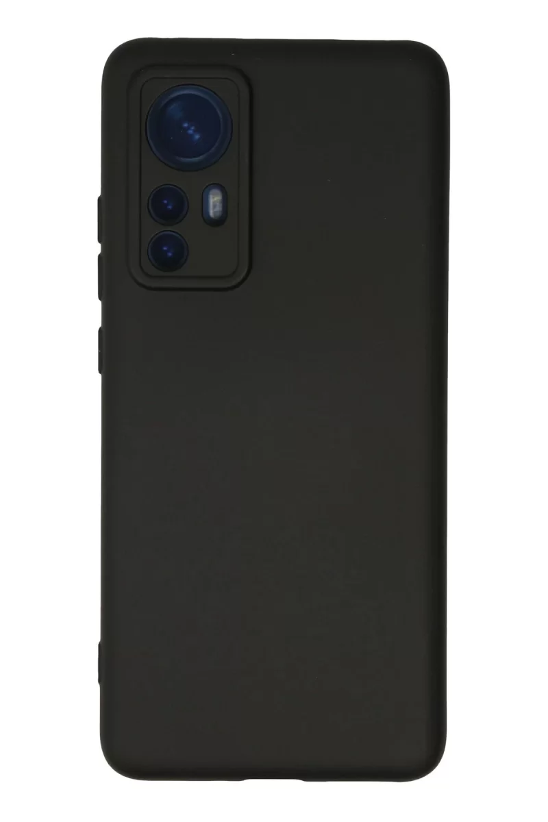 Newface Xiaomi Mi 12 Kılıf Nano içi Kadife Silikon - Siyah