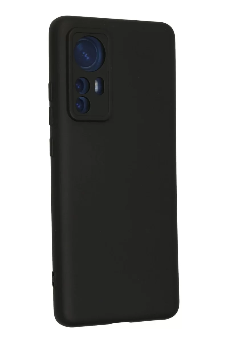 Newface Xiaomi Mi 12 Kılıf Nano içi Kadife Silikon - Siyah