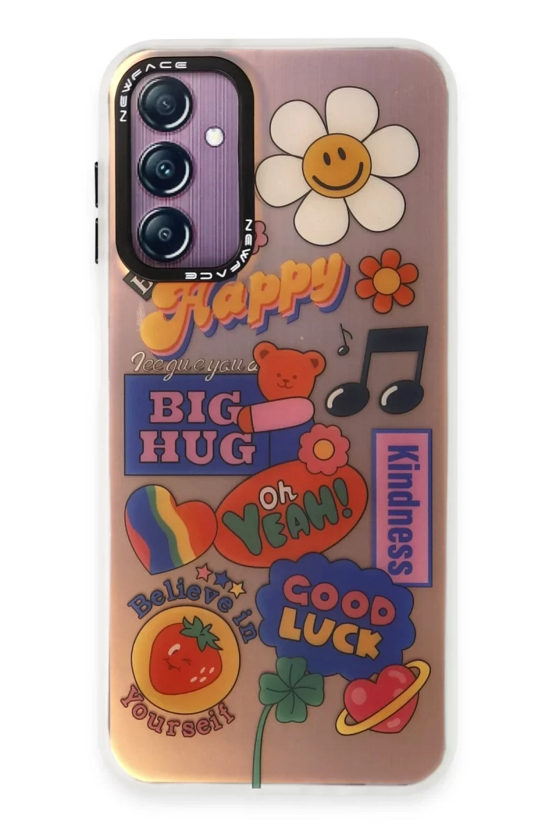 Newface Samsung Galaxy A14 4G Kılıf Estoril Desenli Kapak - Estoril - 15