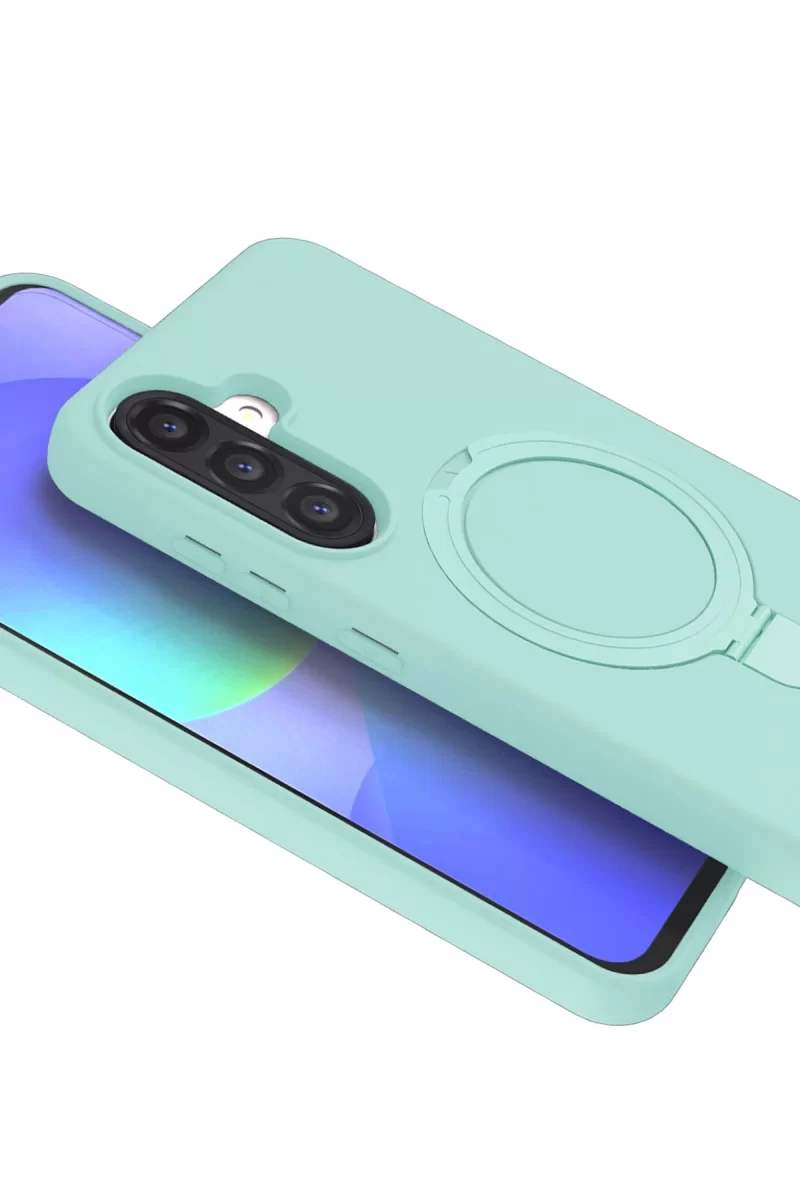 Newface Samsung Galaxy A26 Regal Magsafe Standlı Kapak - Su Yeşili