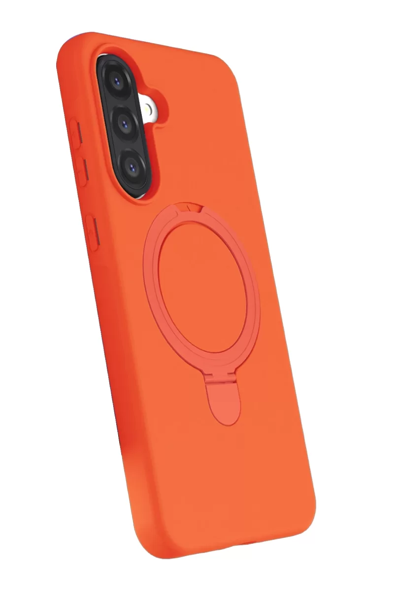 Newface Samsung Galaxy A26 Regal Magsafe Standlı Kapak - Turuncu