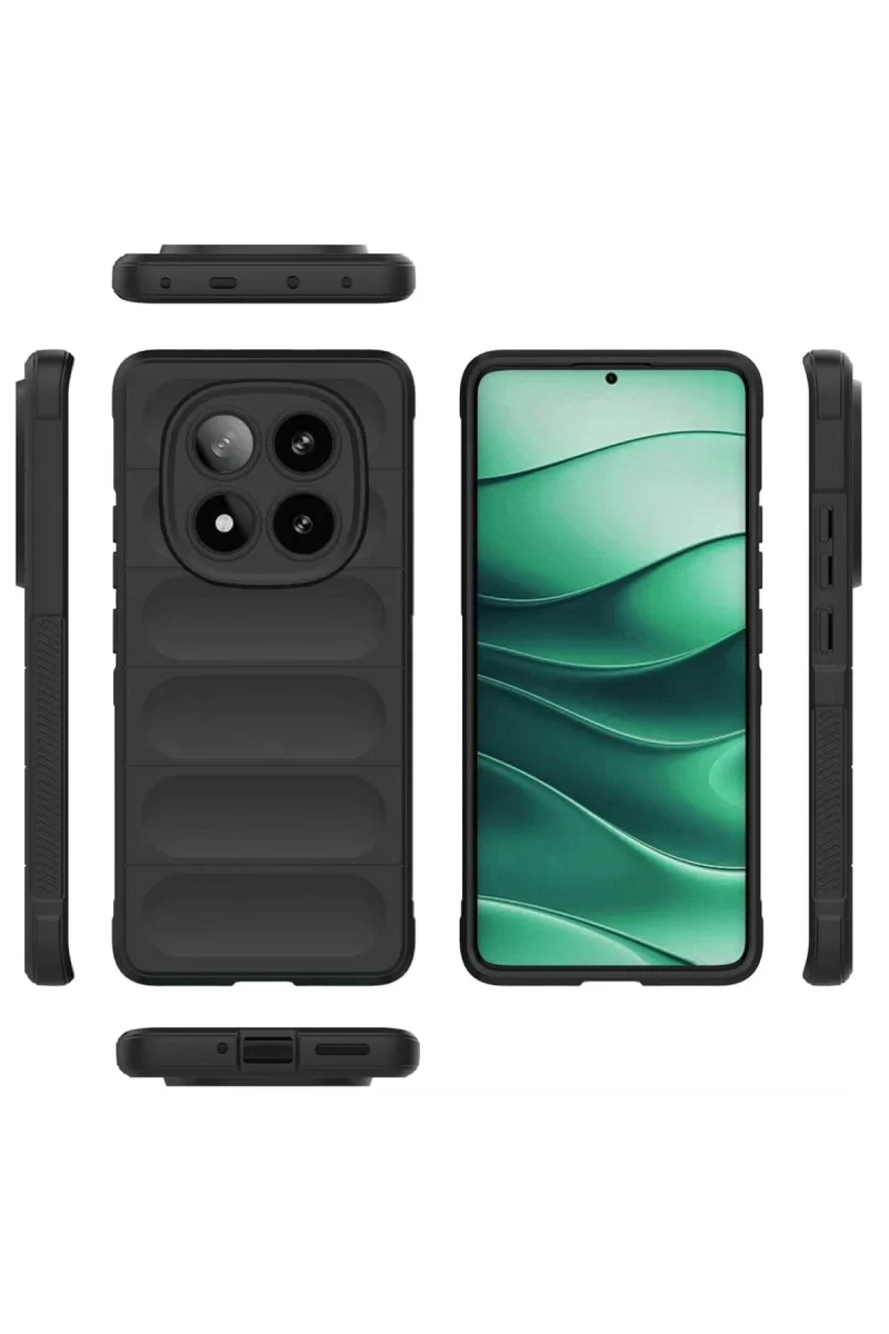 Newface Xiaomi Redmi Note 14 Pro 4G Kılıf Optimum Silikon - Koyu Yeşil