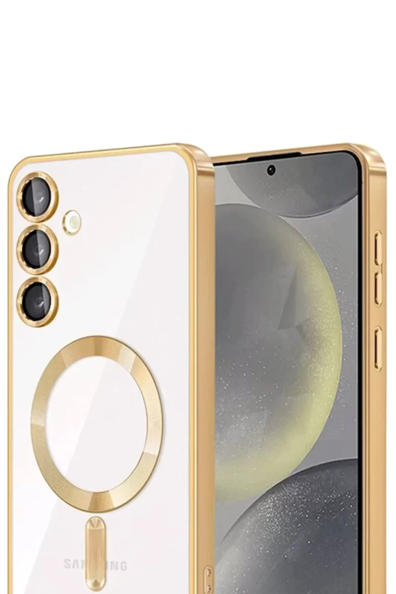 Newface Samsung Galaxy A56 Kross Magneticsafe Kapak - Gold