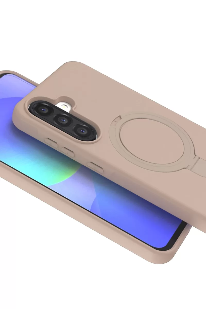 Newface Samsung Galaxy A26 Regal Magsafe Standlı Kapak - Çöl Titanyum