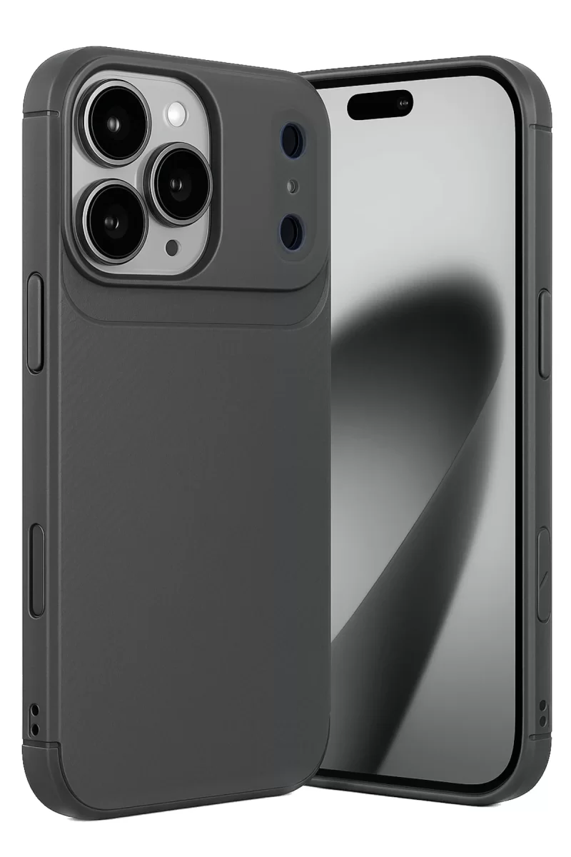 Newface Apple iPhone 17 Pro Max Auto Focus Karbon Kapak - Gri