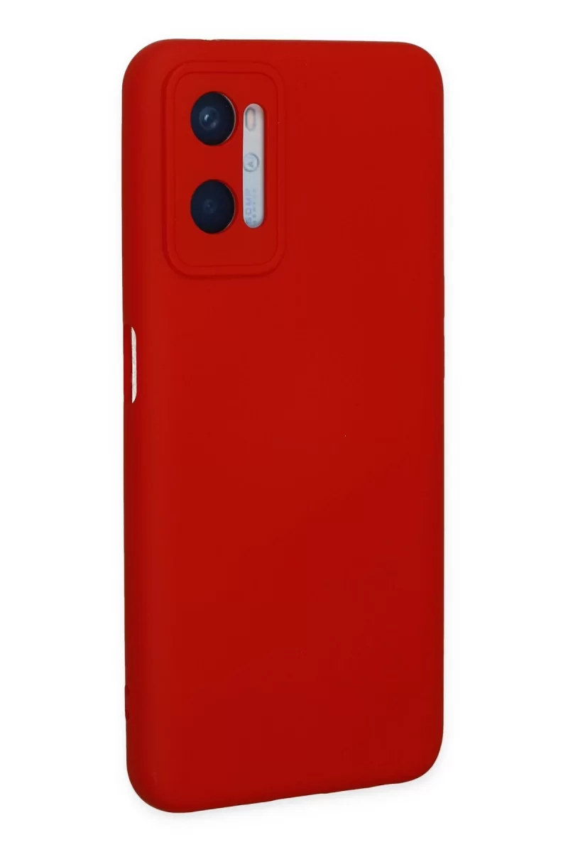 Newface Oppo A96 Kılıf Nano içi Kadife Silikon - Kırmızı