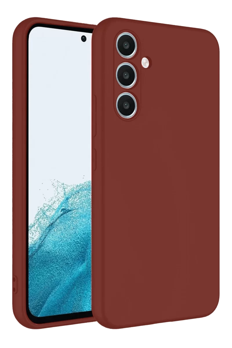 Newface Samsung Galaxy A16 5G Kılıf First Silikon - Bordo