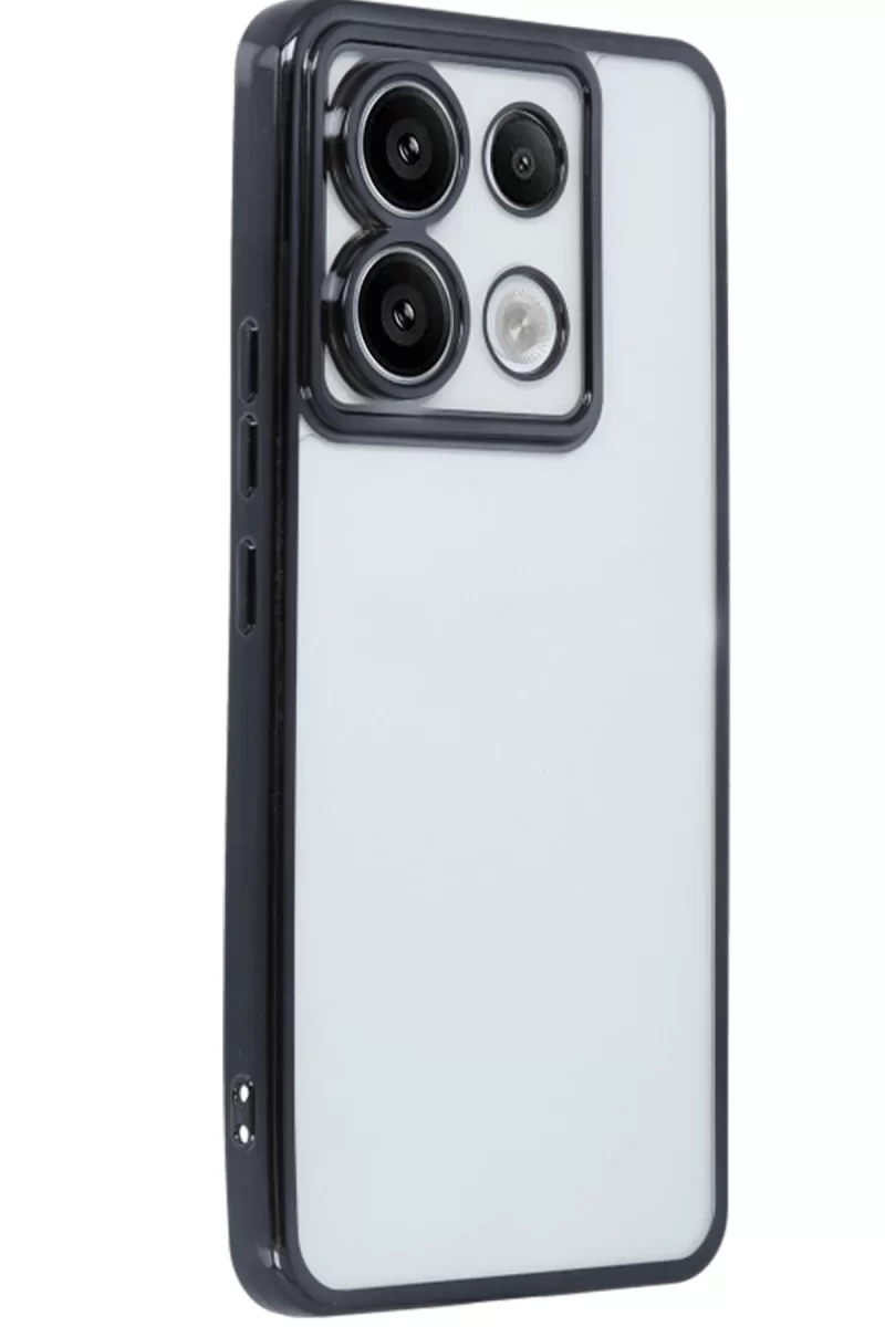 Newface Xiaomi Redmi Note 13 Pro 5G Kılıf Razer Lensli Silikon - Siyah