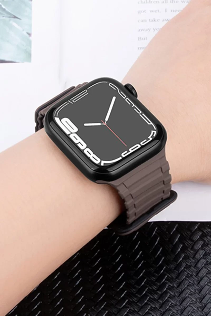 Newface Apple Watch Ultra 49mm Mountain Kordon - Siyah-Turuncu