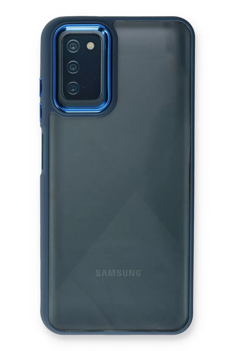 Newface Samsung Galaxy A03S Kılıf Dora Kapak - Mavi