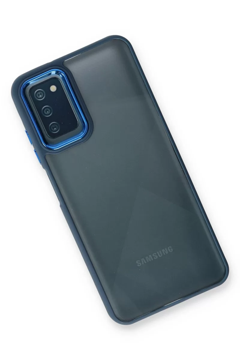 Newface Samsung Galaxy A03S Kılıf Dora Kapak - Mavi