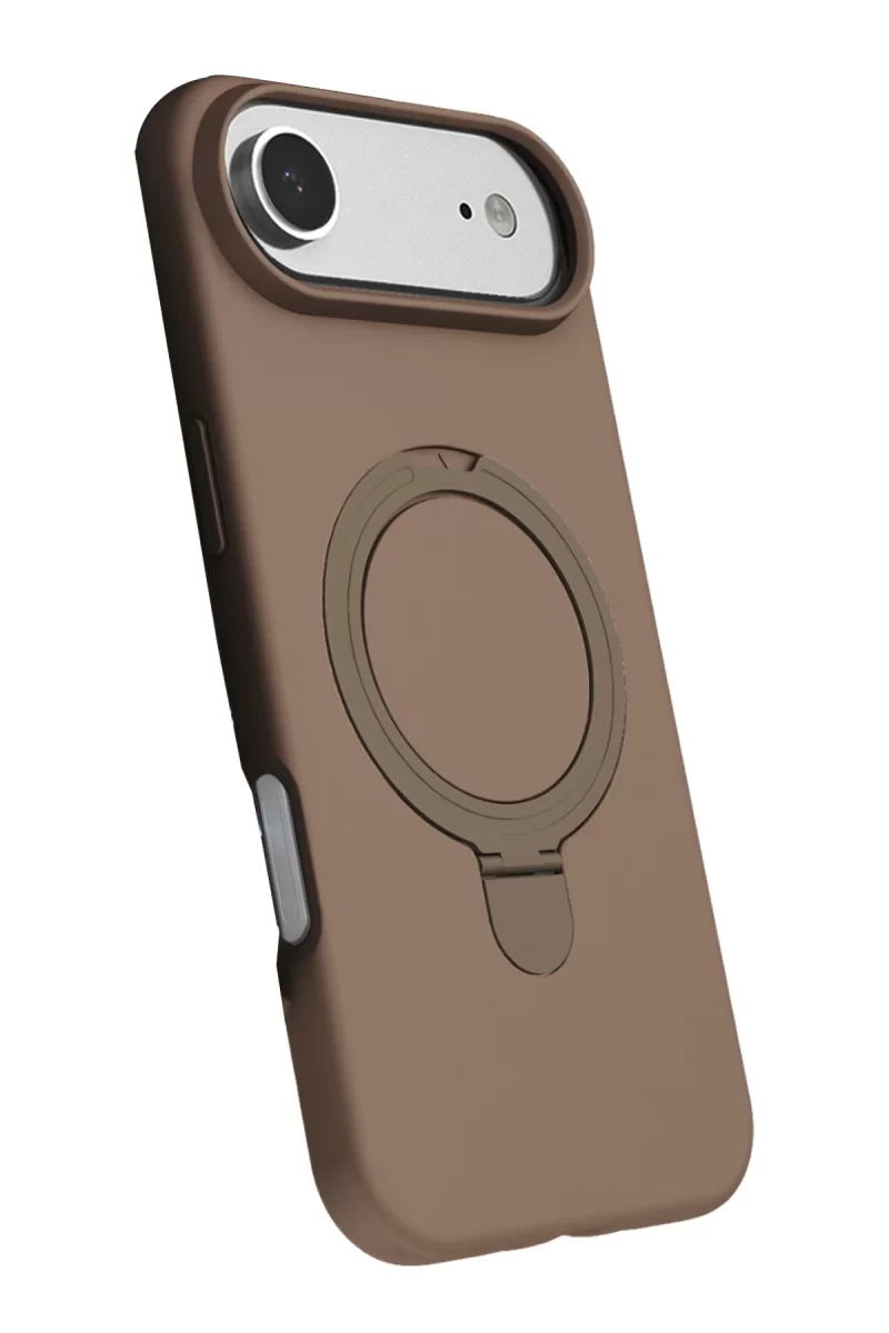Newface Apple iPhone 17 Air Regal Magsafe Standlı Kapak - Çöl Titanyum