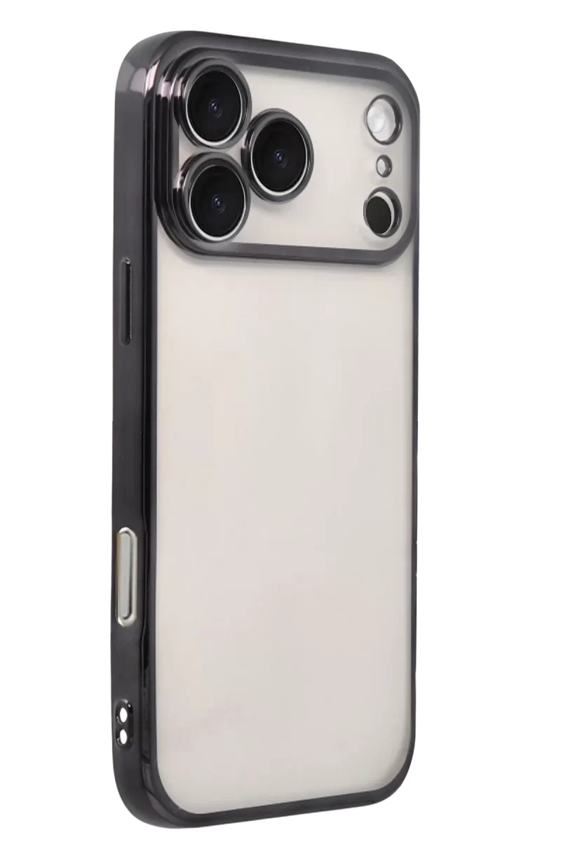 Newface Apple iPhone 17 Pro Razer Lensli Silikon - Siyah