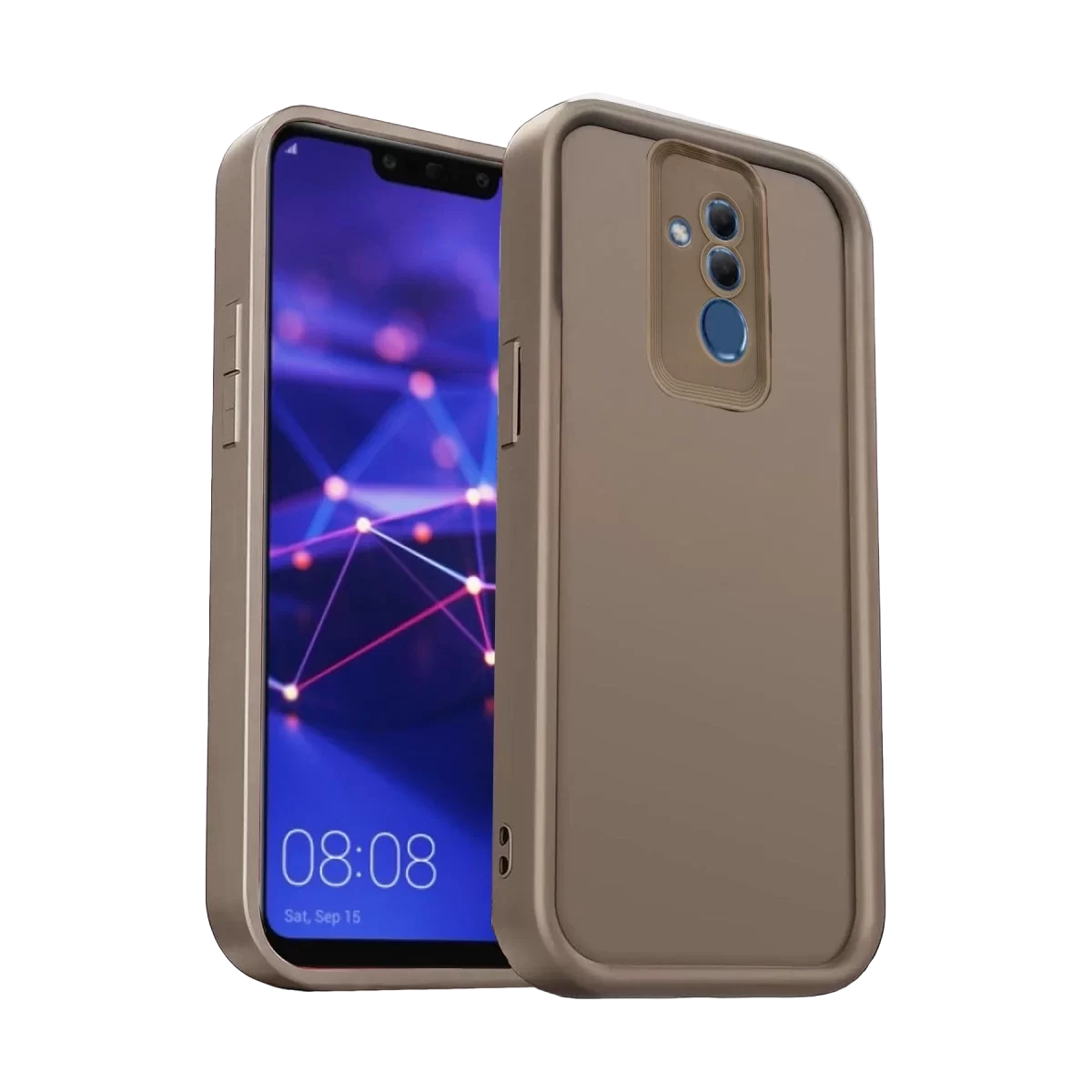 Newface Huawei Mate 20 Lite Kılıf Viera Silikon - Kahverengi