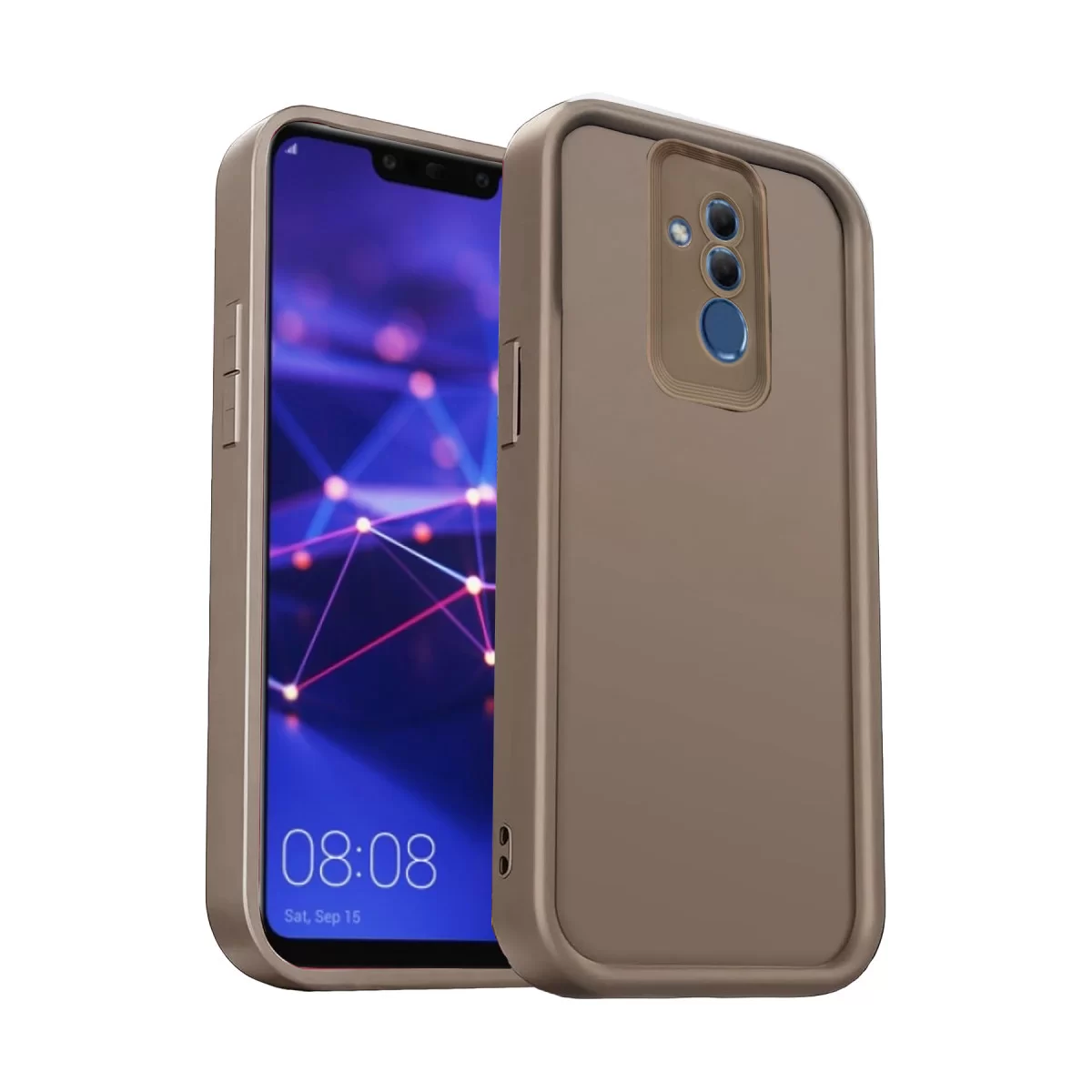 Newface Huawei Mate 20 Lite Kılıf Viera Silikon - Kahverengi