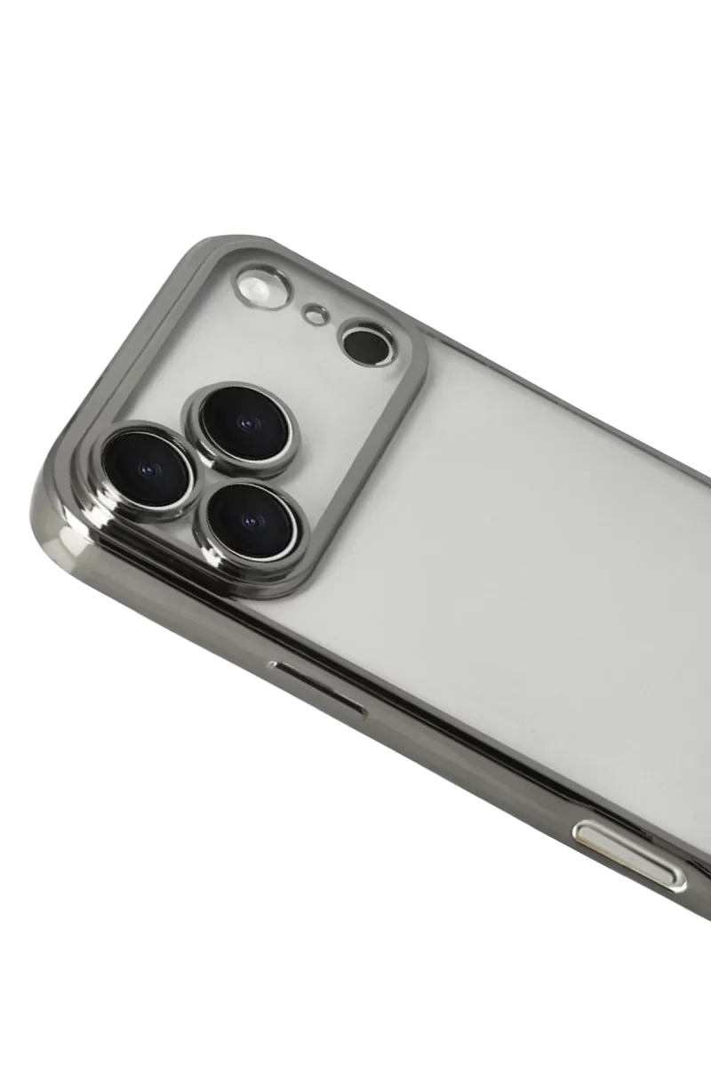 Newface Apple iPhone 17 Pro Razer Lensli Silikon - Titan Gri