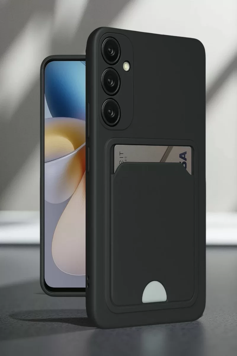 Newface Samsung Galaxy A16 5G Kılıf Kelvin Kartvizitli Silikon - Lila