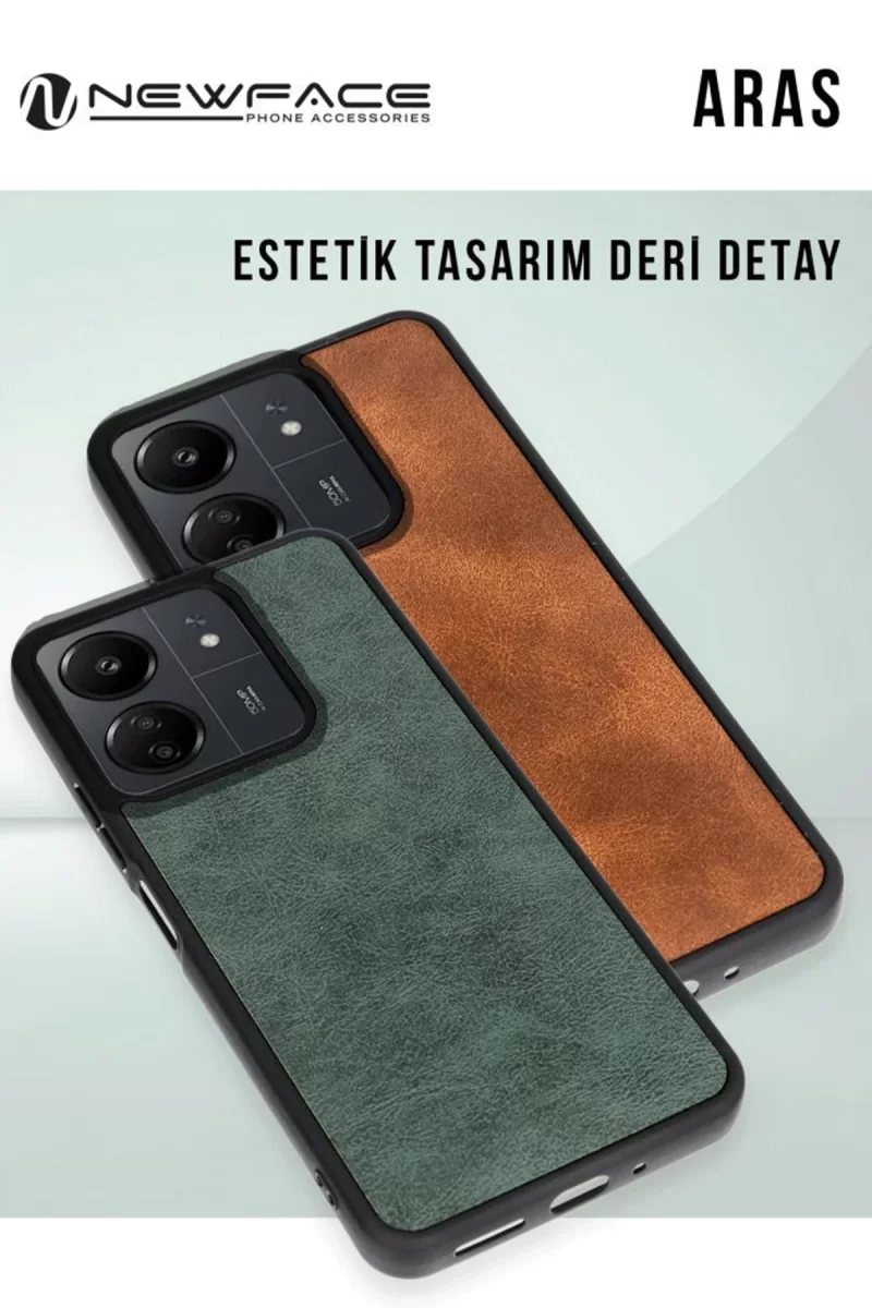 Newface Samsung Galaxy S24 FE Kılıf Aras Deri Kapak - Bordo