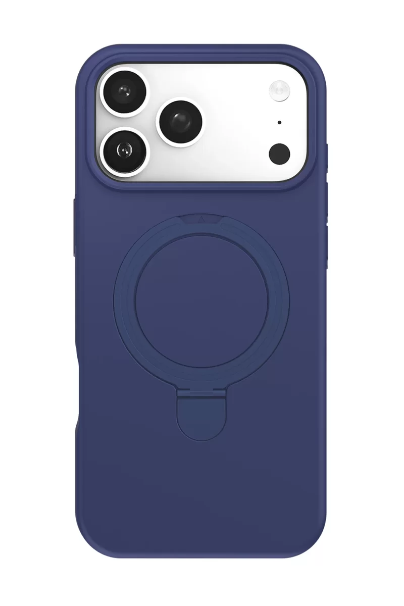 Newface Apple iPhone 17 Pro Max Regal Magsafe Standlı Kapak - Lacivert