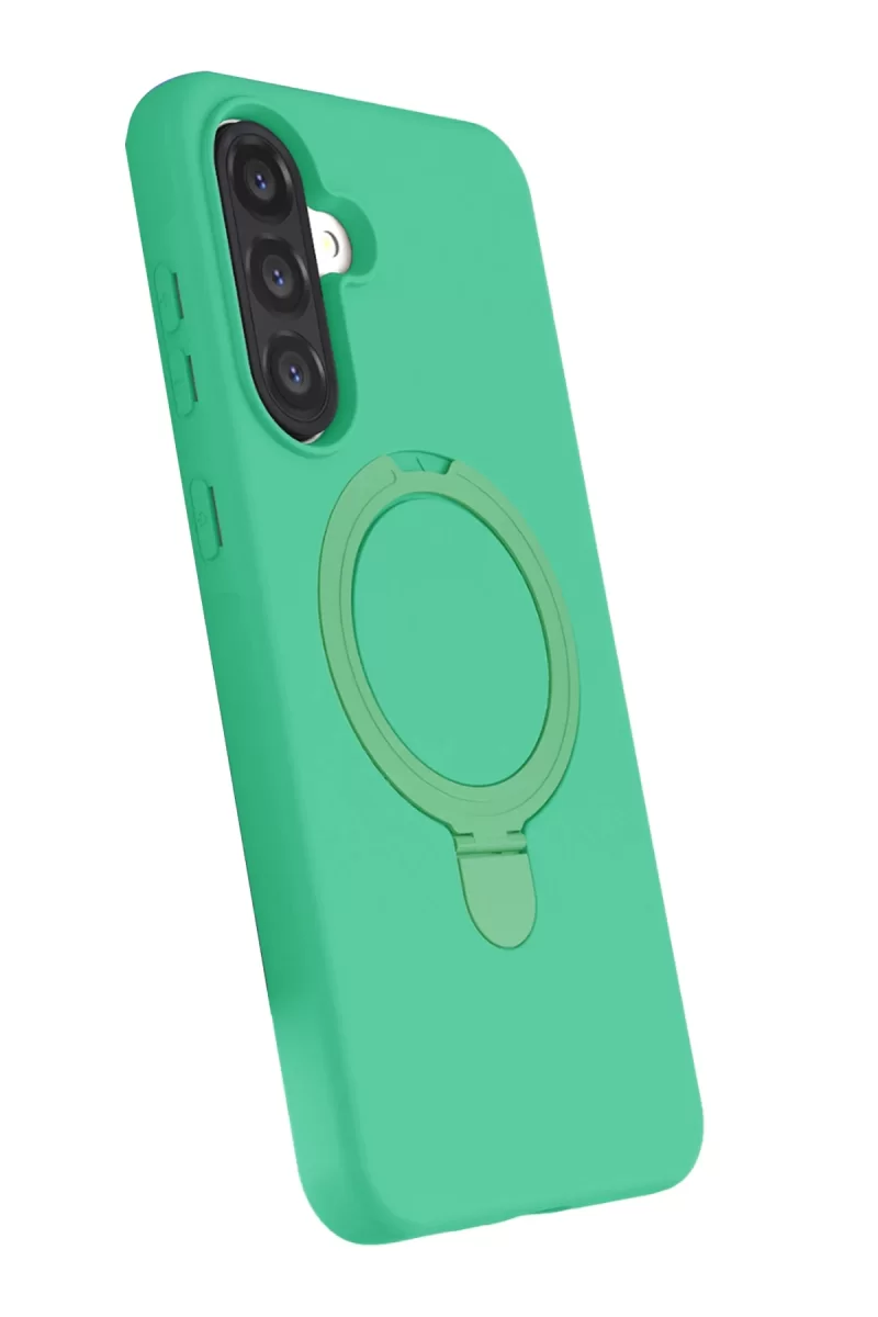 Newface Samsung Galaxy A36 Regal Magsafe Standlı Kapak - Yeşil