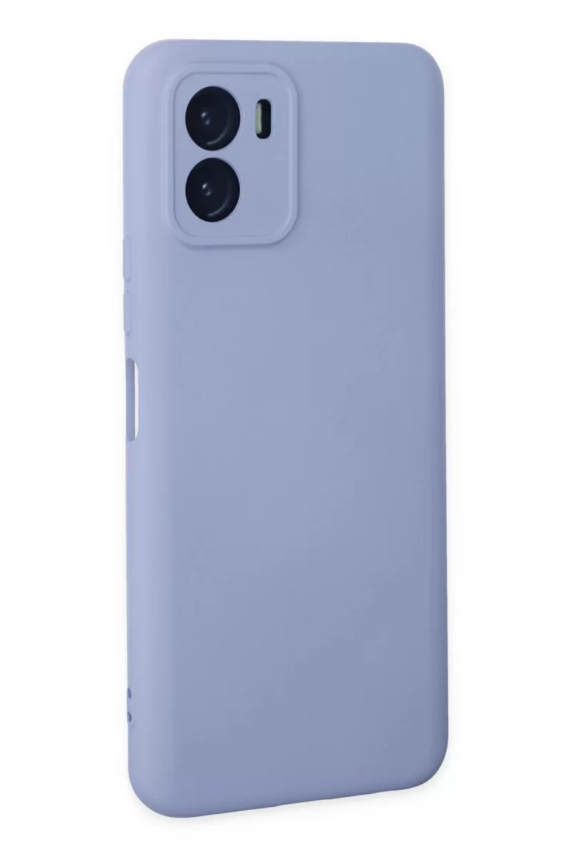 Newface Vivo Y15S Kılıf Nano içi Kadife Silikon - Lila