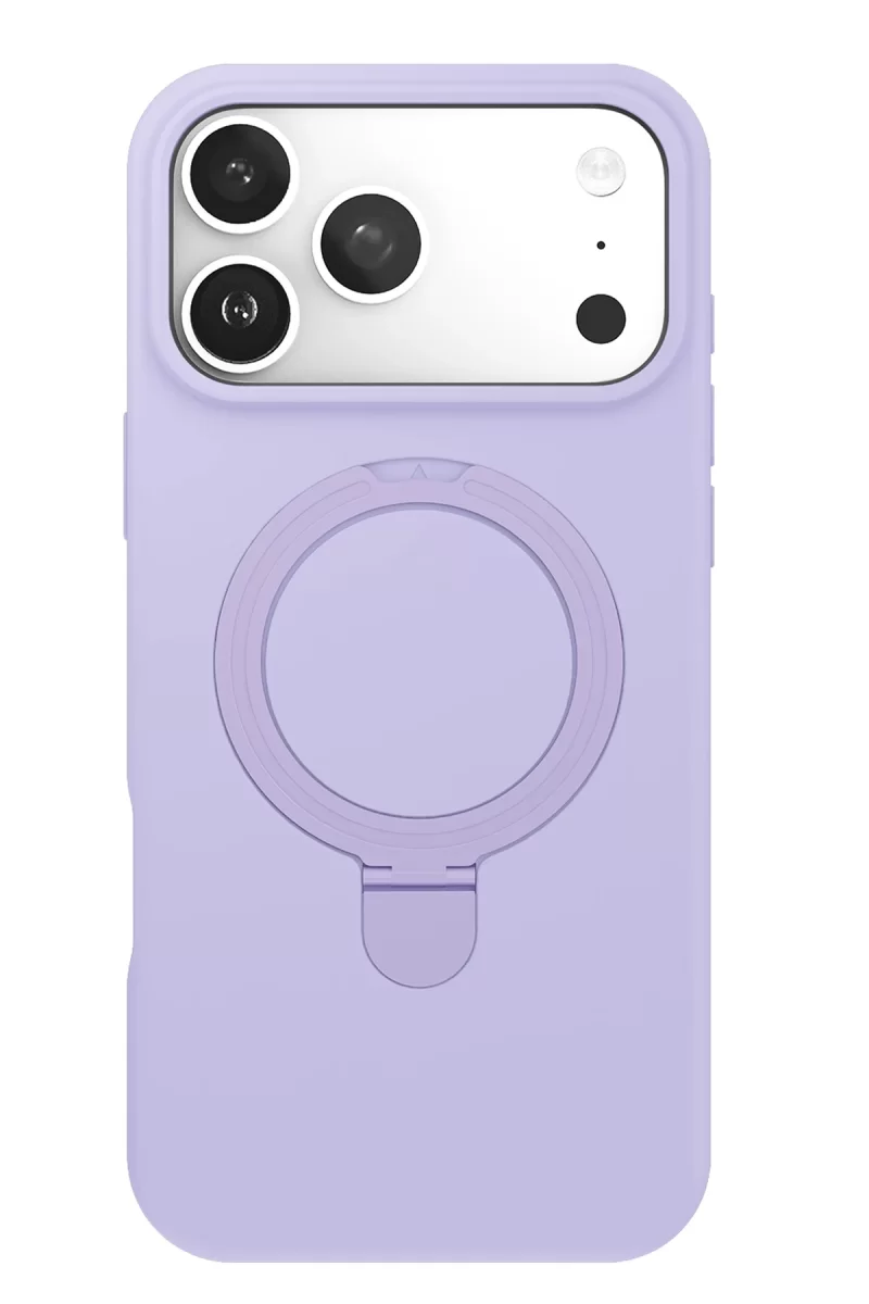 Newface Apple iPhone 17 Pro Max Regal Magsafe Standlı Kapak - Lila