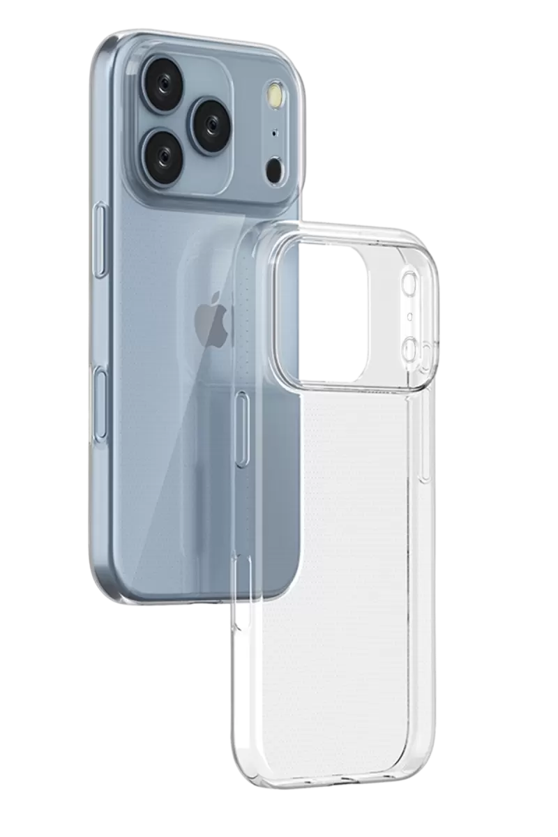 Newface Apple iPhone 17 Pro Max Lüx Şeffaf Silikon - Şeffaf