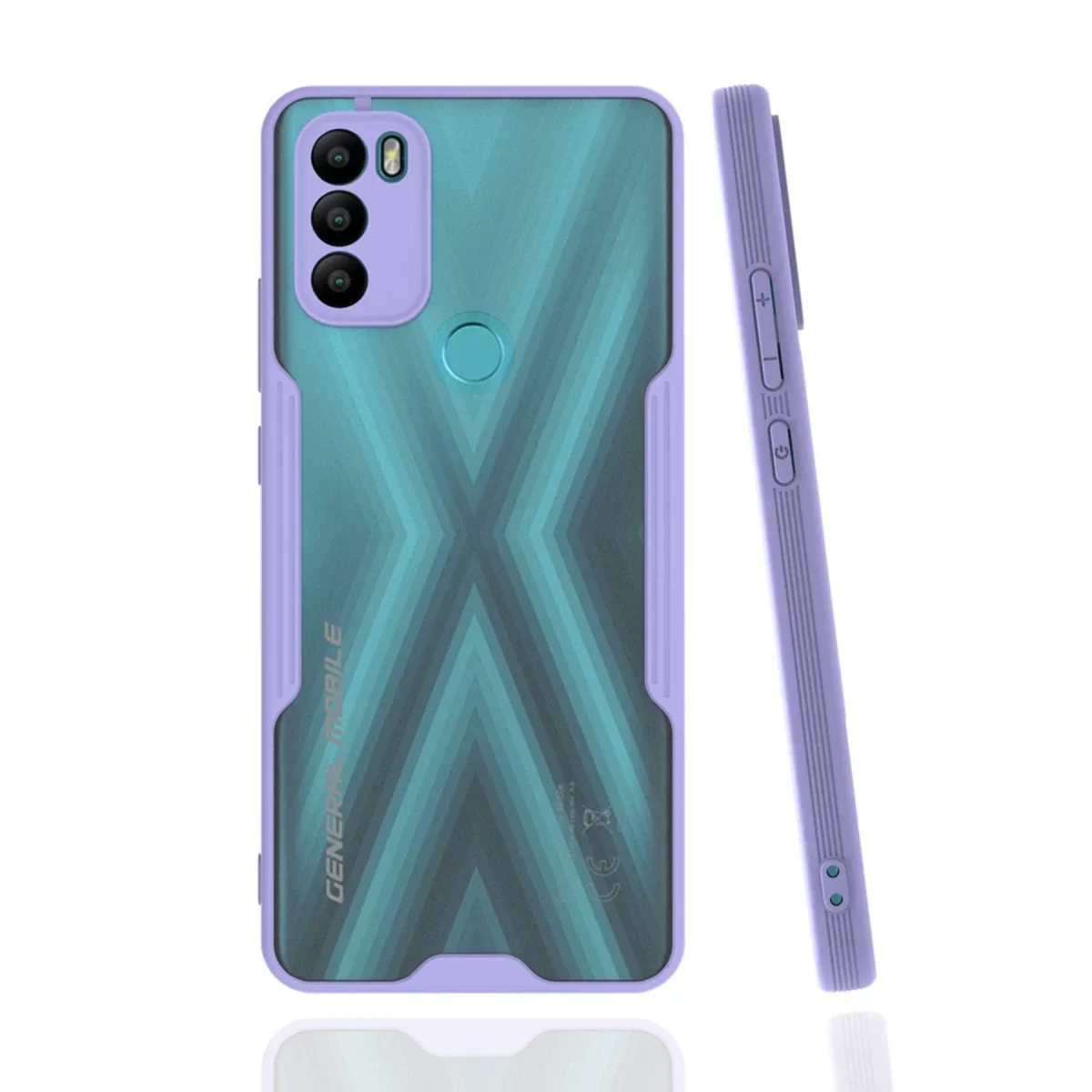 Newface General Mobile GM 21 Plus Kılıf Platin Silikon - Lila