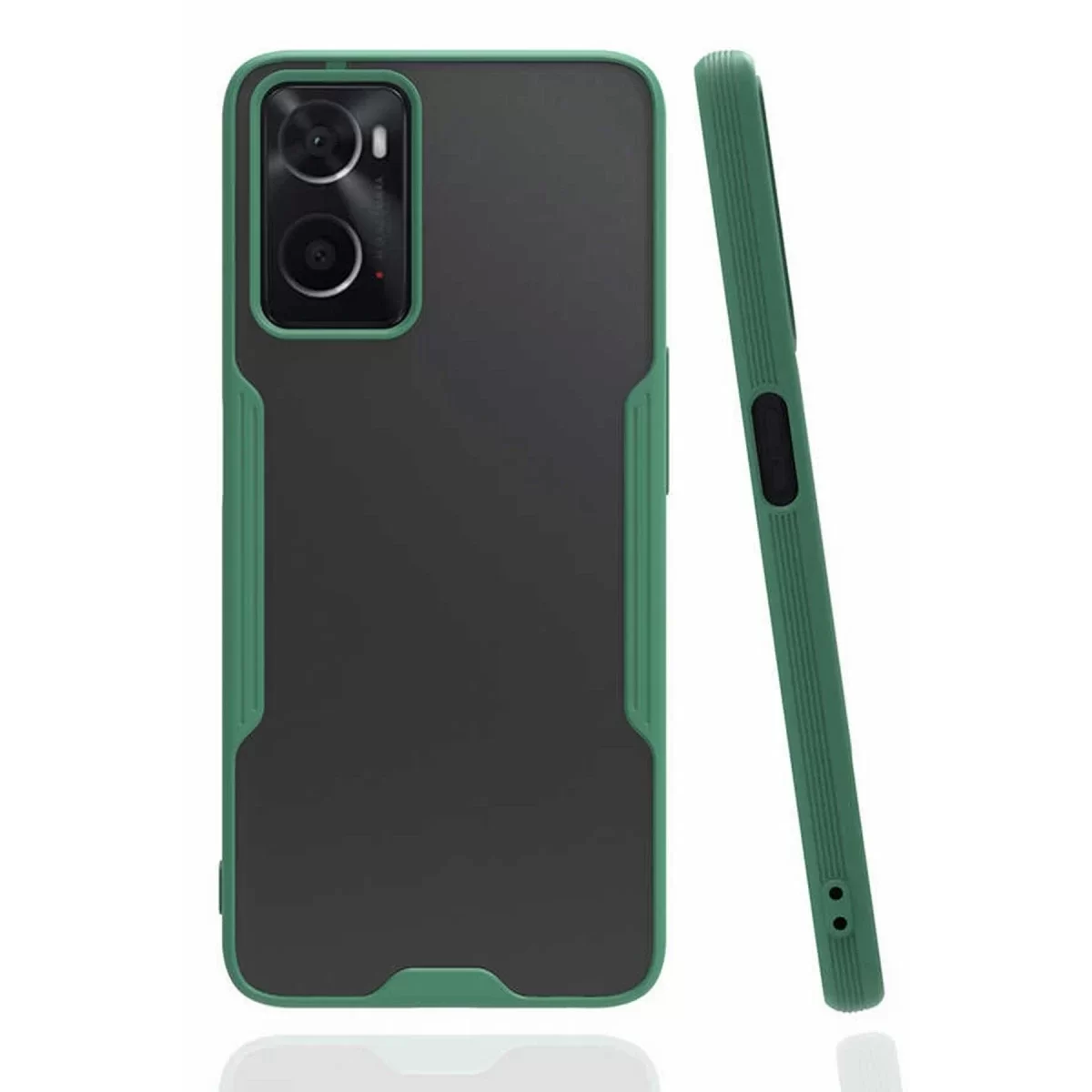Newface Oppo A96 Kılıf Platin Silikon - Yeşil