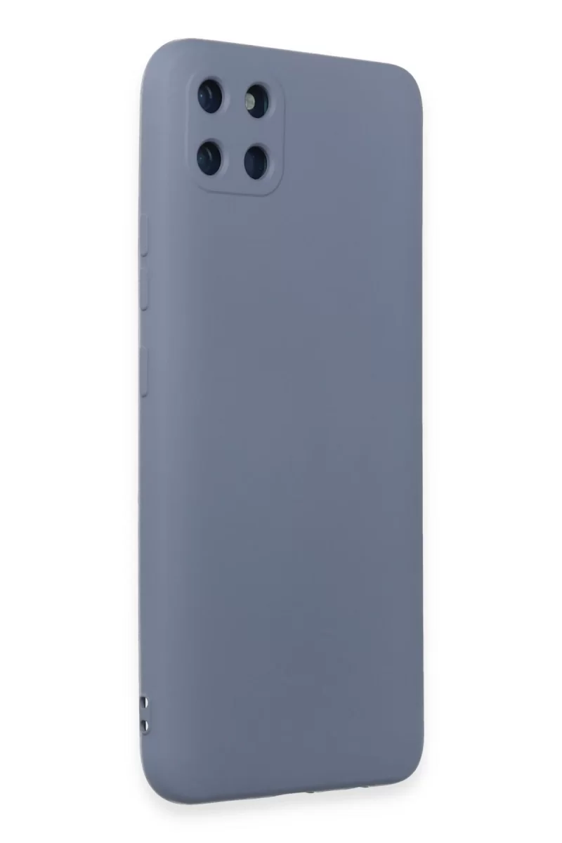 Newface Realme C11 Kılıf Nano içi Kadife Silikon - Gri