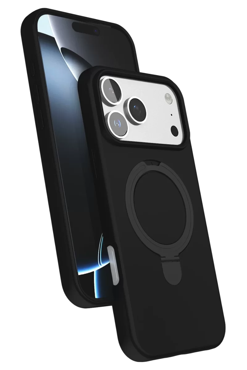 Newface Apple iPhone 17 Pro Max Regal Magsafe Standlı Kapak - Siyah