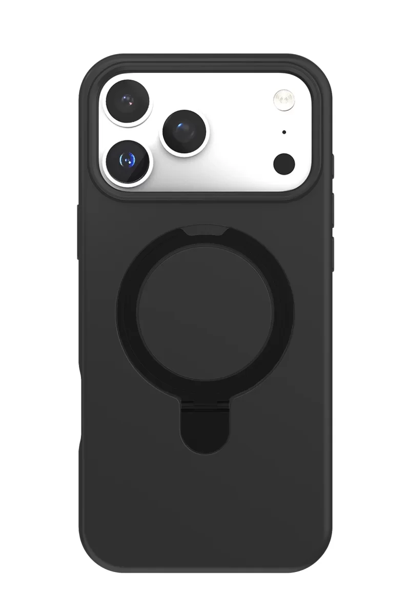 Newface Apple iPhone 17 Pro Max Regal Magsafe Standlı Kapak - Siyah