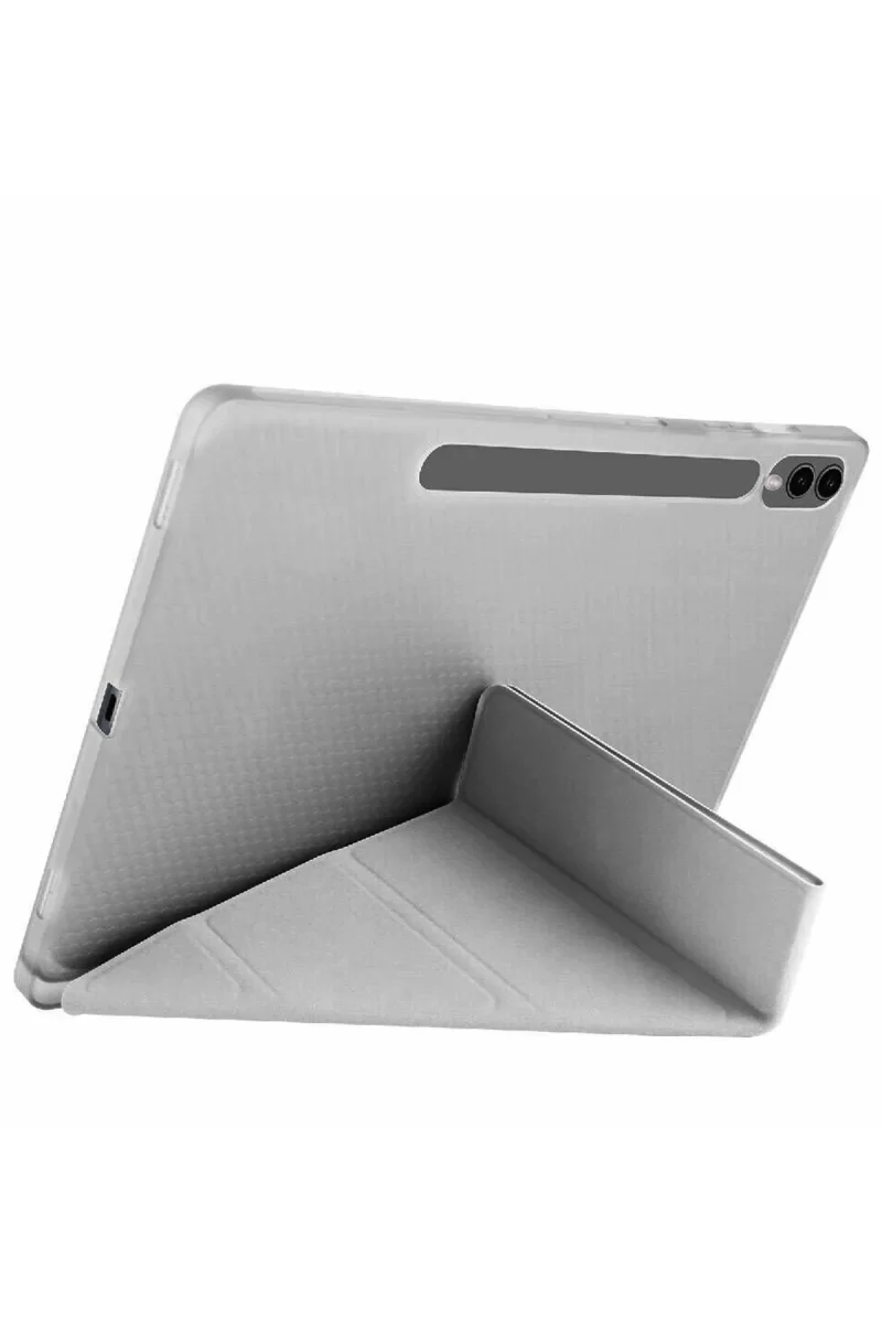 Newface Samsung Galaxy X510 Tab S9 FE 11 Kılıf Kalemlikli Mars Tablet Kılıfı - Koyu Gri