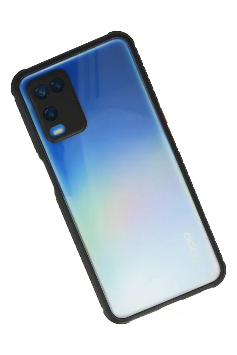 Newface Oppo A54 4G Kılıf Miami Şeffaf Silikon - Siyah