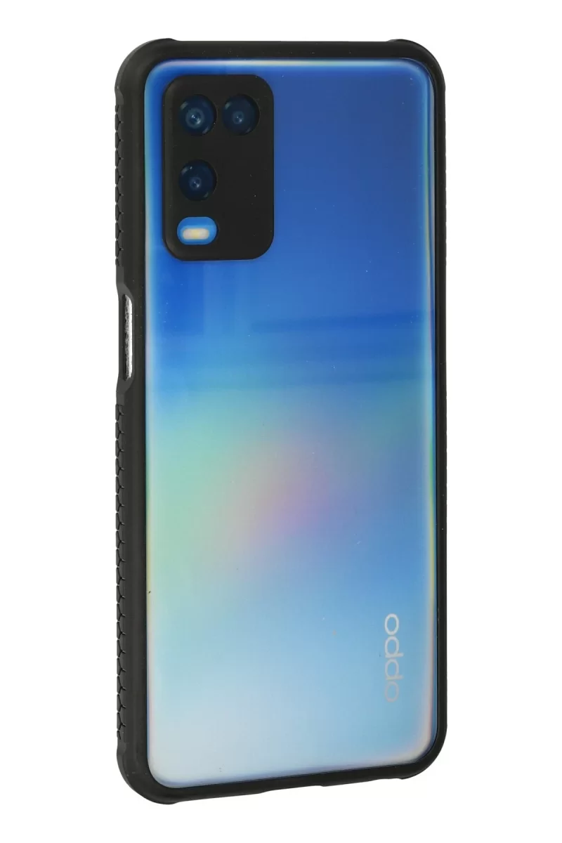 Newface Oppo A54 4G Kılıf Miami Şeffaf Silikon - Siyah