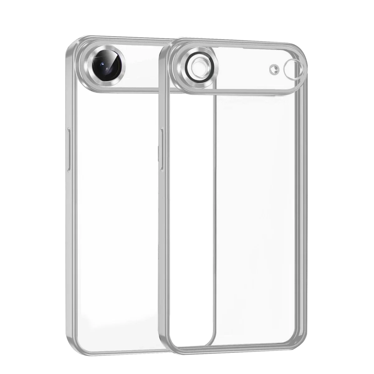 Newface Apple iPhone 17 Air Razer Lensli Silikon - Gümüş