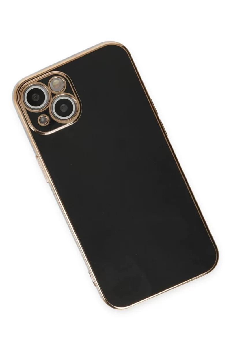 Newface Apple iPhone 15 Kılıf Volet Silikon - Siyah