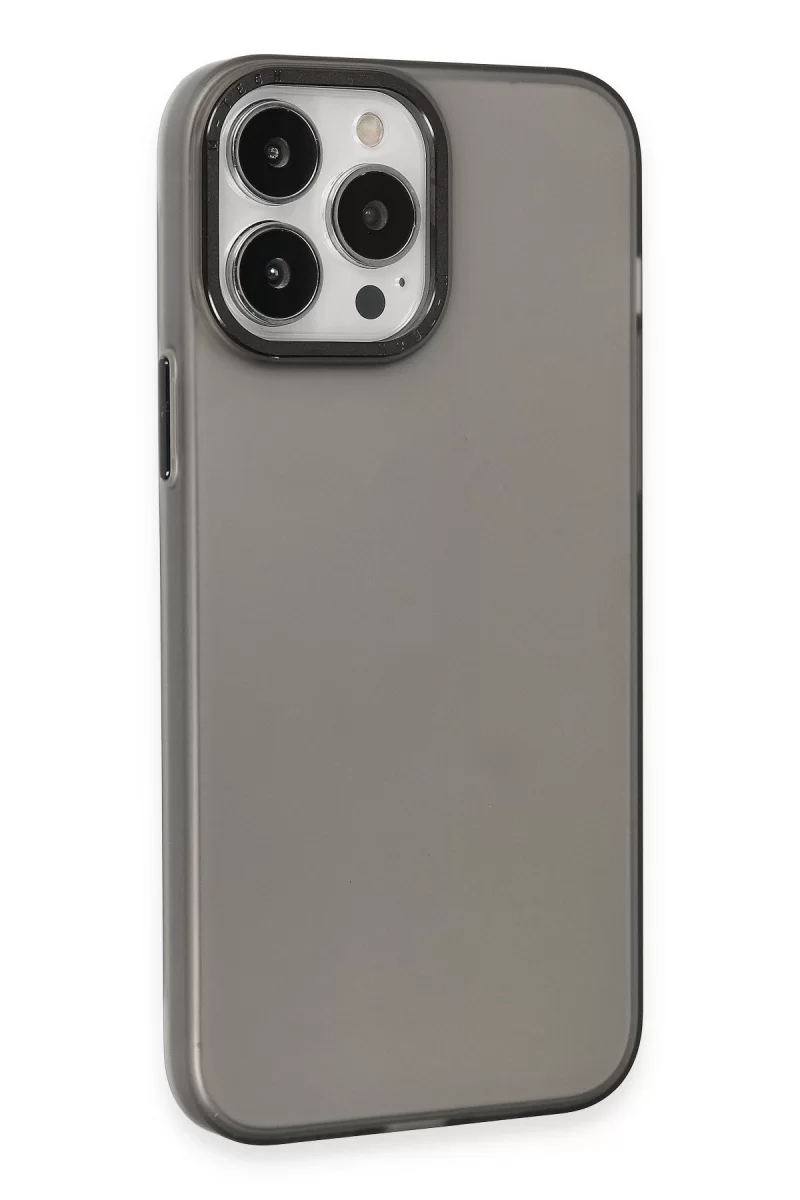 Newface Apple iPhone 15 Pro Kılıf Modos Metal Kapak - Siyah