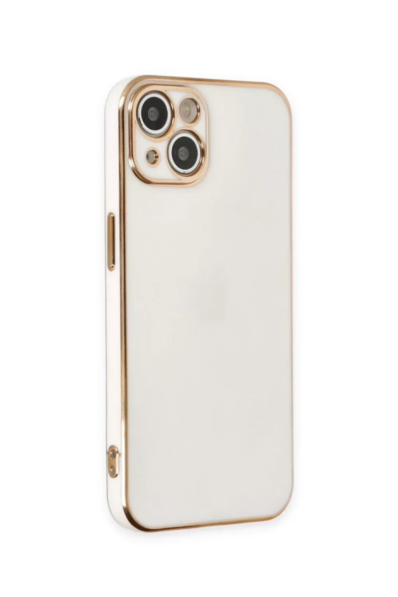 Newface Apple iPhone 15 Kılıf Volet Silikon - Beyaz