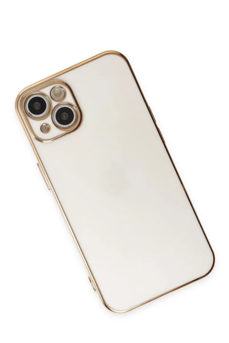 Newface Apple iPhone 15 Kılıf Volet Silikon - Beyaz
