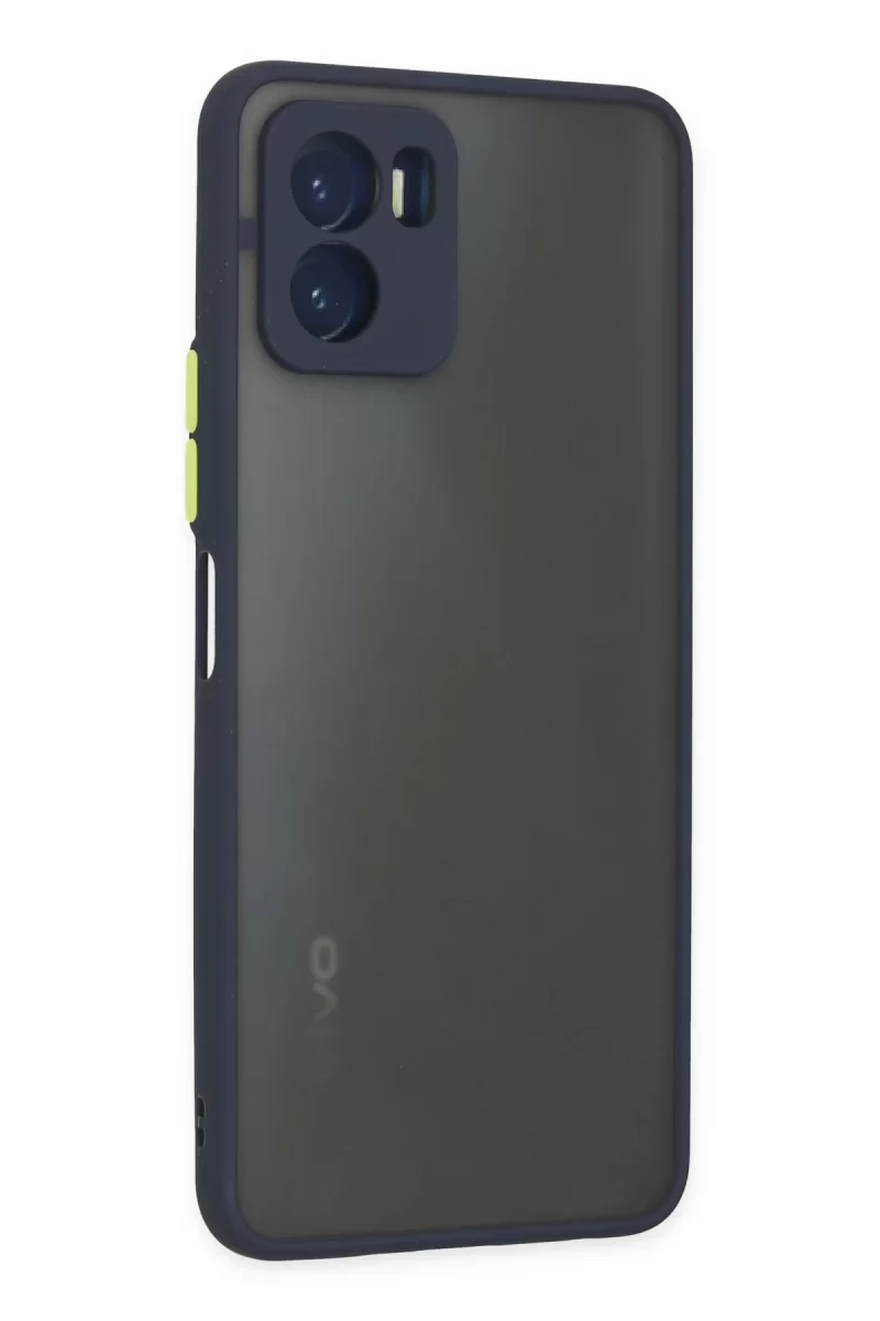 Newface Vivo Y15S Kılıf Montreal Silikon Kapak - Lacivert