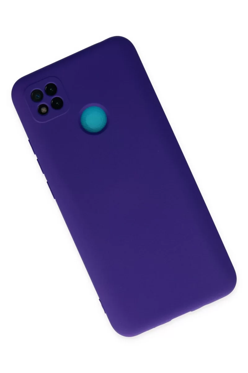 Newface Xiaomi Redmi 9C Kılıf Nano içi Kadife Silikon - Mor