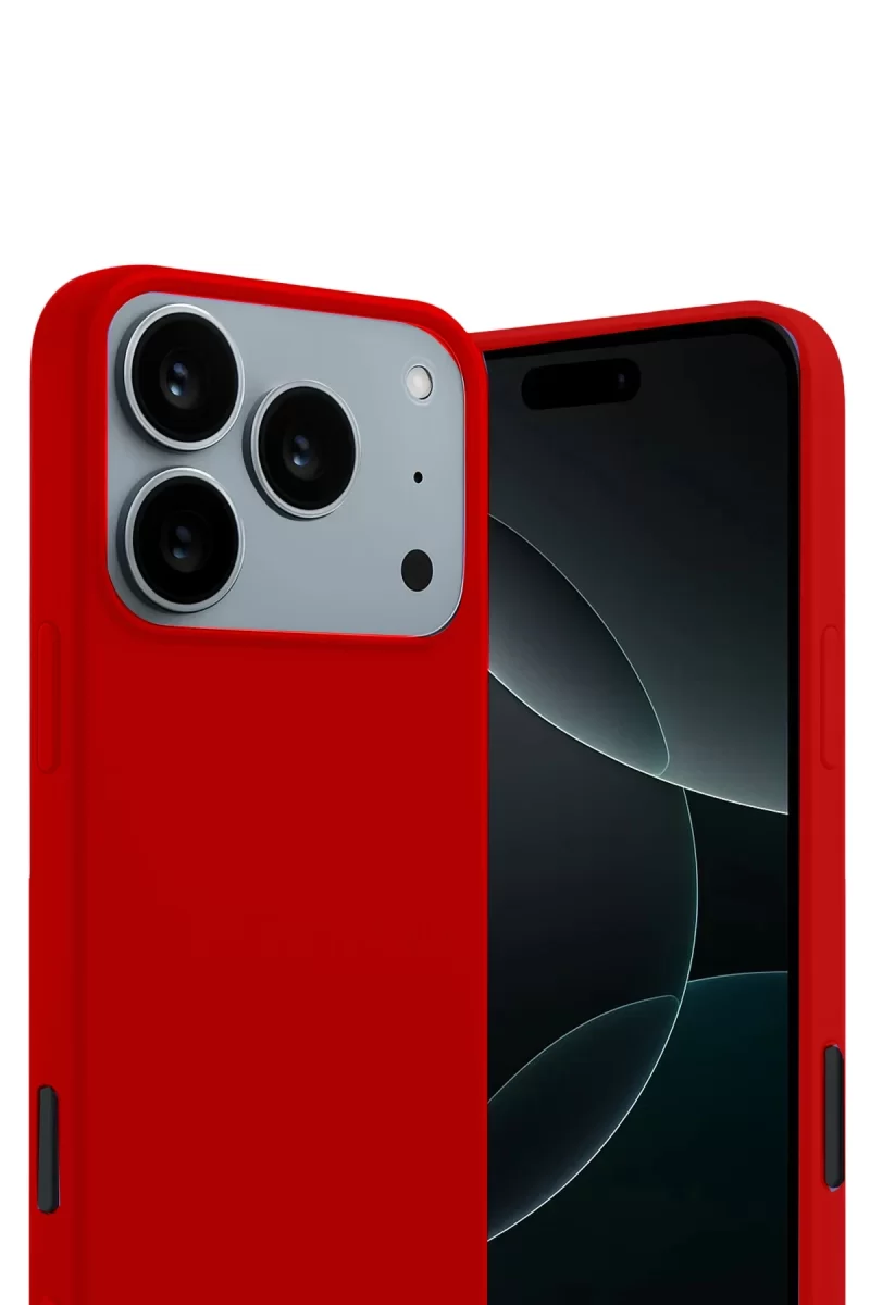 Newface Apple iPhone 17 Pro Max First Silikon - Kırmızı