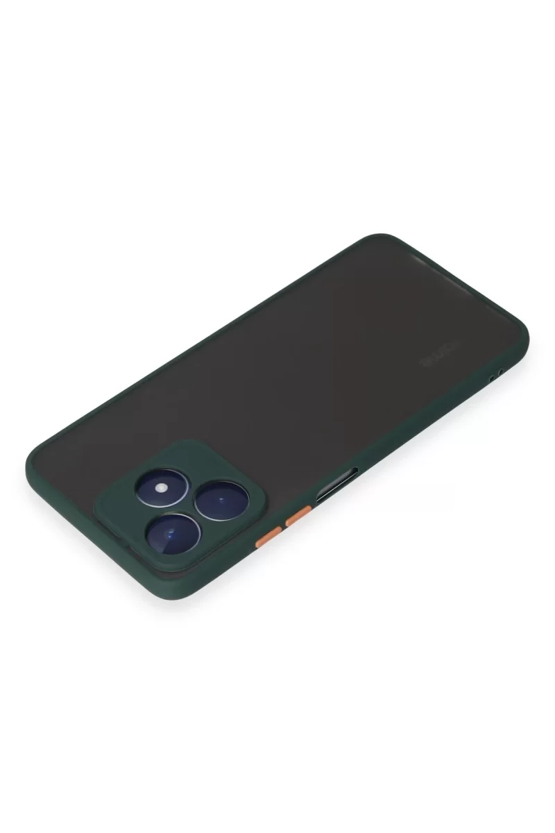 Newface Realme C53 Kılıf Montreal Silikon Kapak - Yeşil
