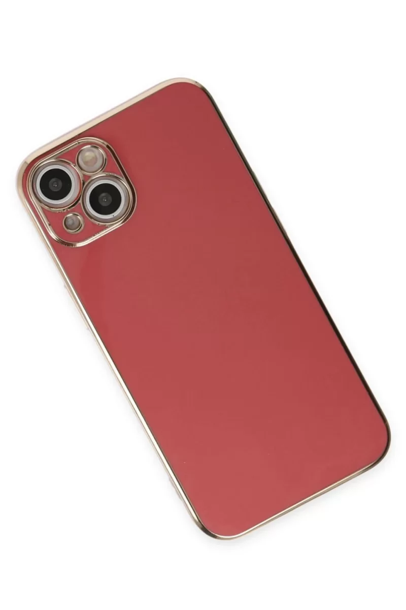 Newface Apple iPhone 15 Kılıf Volet Silikon - Kırmızı