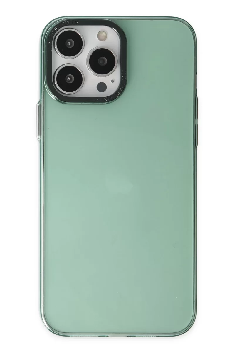 Newface Apple iPhone 14 Pro Kılıf Anka PC Sert Metal Kapak - Yeşil