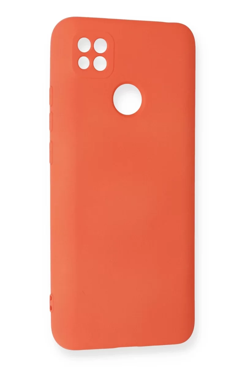 Newface Xiaomi Redmi 9C Kılıf Nano içi Kadife Silikon - Turuncu